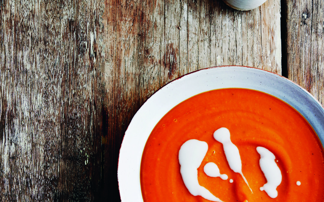 Recipe of the week: Sweet potato, ginger, tamari and maple soup by Kim Parsons